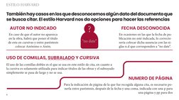ESTILO HARVARD
6
También hay casos en los que desconocemos algún dato del documento que 
se busca citar. El estilo Harvard no