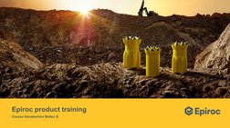 Epiroc product training
Course Introduction Boltec S
