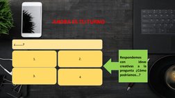 ¿……….?
1.
Respondemos
con
ideas
creativas
a
la
pregunta ¿Cómo
podríamos…?
Pregunta ¿Cómo podríamos…?
2.
4
3.
AHORA ES TU TURN