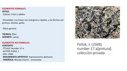 ELEMENTOS FORMALES.
ESTILO.
-Colores: Fríos y cálidos.
-Pinceladas: Los trazos son enérgicos y rápidos, y las formas son 
gru