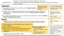 Exploración física
Las pruebas complementarias no suelen ser necesarias salvo en situaciones muy concretas. Calidad de 
Evid