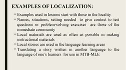 Localization And Indigenization Examples Contextualization, Localization, Indigenization | PDF