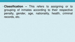 Prison Classification Process Inmate Classification Process Overview | PDF | Psychiatry | Psychologist