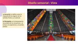 La Sensación: se define como la 
respuesta de los órganos de los
sentidos frente a un estímulo
La Percepción: es la interpret