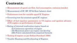 IC Engine Performance Testing Overview | PDF | Engines | Internal ...