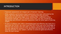 Guidelines for Constructing Written Tests | PDF | Educational ...