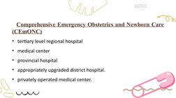 BEmONC and CEmONC Overview and Training | PDF | Childbirth | Postpartum ...