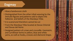 Mandaya and Tausug Textile Traditions | PDF