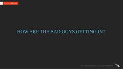 HOW ARE THE BAD GUYS GETTING IN?
2015 CROWDSTRIKE, INC. ALL RIGHTS RESERVED. 
