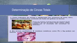 Determinação de Cinzas Totais
