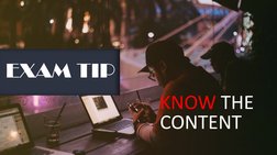 CSEC IT
EXAM TIP
KNOW THE 
CONTENT
