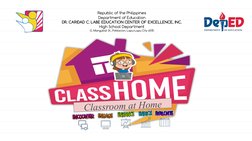 Republic of the Philippines
Department of Education
DR. CARIDAD C. LABE EDUCATION CENTER OF EXCELLENCE, INC.
High School Depa