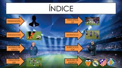 ÍNDICE 
PRESENTACIÓN 
INTRODUCCIÓN 
PRINCIPIOS 
DEF 
PRINCIPIOS 
OF 
EJERCICIOS 
TOP 
ANÁLISIS DE 
EQUIPOS 
MODELO DE 
JUEGO
