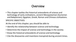 Science and Technology in Mesopotamia | PDF | Mesopotamia | Ancient Rome