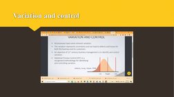 Variation and control
