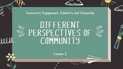 Community Perspectives in Social Science | PDF | Psychology | Community