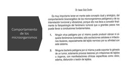 Comportamiento 
de los 
microorganismos
