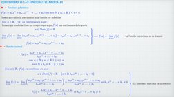 CONTINUIDAD DE LAS FUNCIONES ELEMENTALES 
• - Funciones polinónicas
Vamos a estudiar la continuidad de la función por definic
