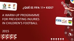 ¿QUÉ ES FIFA 11+ KIDS?
A WARM-UP PROGRAMME 
FOR PREVENTING INJURIES 
IN CHILDREN’S FOOTBALL
2015 
