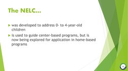 National Early Learning Curriculum Overview | PDF | Curriculum | Child ...