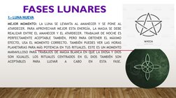 FASES LUNARES
1.- LUNA NUEVA
MEJOR MOMENTO: LA LUNA SE LEVANTA AL AMANECER Y SE PONE AL
ATARDECER. PARA APROVECHAR MEJOR ESTA