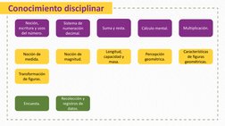Conocimiento disciplinarEncuesta. 
Transformación de figuras.
Recolección y 
registros de datos.
Características 
de figuras