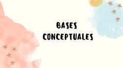 BASES 
CONCEPTUALES
