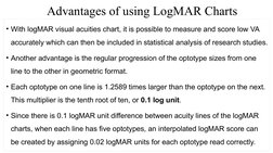 Distance Logmar Chart Understanding LogMAR Charts and Scoring | PDF | Vision | Ophthalmology