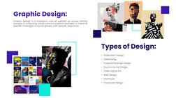 Graphic Design:
Graphic design is a profession and an applied art whose activity
consists in projecting visual communications