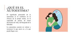 ¿QUÉ ES EL 
AUTOESTIMA?
El 
significado 
primordial 
de 
la 
autoestima es la confianza en la 
eficacia de la propia mente, e
