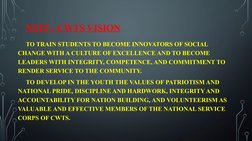 Ncst Core Values NSTP-CWTS Vision, Mission & Values | PDF | Social Science