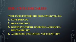 Ncst Core Values NSTP-CWTS Vision, Mission & Values | PDF | Social Science