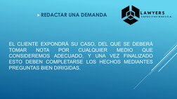 EL CLIENTE EXPONDRÁ SU CASO, DEL QUE SE DEBERÁ
TOMAR
NOTA
POR
CUALQUIER
MEDIO
QUE
CONSIDEREMOS
ADECUADO,
Y
UNA VEZ
FINALIZADO