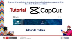 Tutorial
Programa de fortalecimiento de competencias profesionales de docentes usuarios de los 
dispositivos electrónicos por