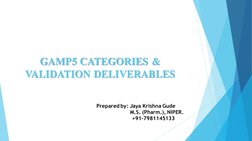 Gamp4 Checklist.pdf GAMP 5 Categories and Validation Guide | PDF