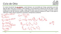 JHRR
TG&V
10
Ciclo de Otto
Un motor de ignición de seis cilindros, cuatro 4empos, con encendido por chispa, operando en el ci