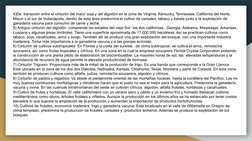 4)De  transición entre el cinturón del maíz/ soja y del algodón en la zona de Virginia, Kentucky, Tennessee, California del N