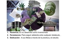 1. Paciencia; En su desarrollo como inversionista 
2. Persistencia: Para seguir adelante ante cualquier obstáculo.
3. Dedicac