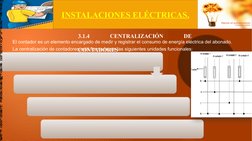 INSTALACIONES ELÉCTRICAS.
3.1.4 
CENTRALIZACIÓN 
DE 
CONTADORES
El contador es un elemento encargado de medir y registrar el