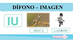 DÍFONO – IMAGEN 
SIGUIENTE
IU
DIUCA
LADRÓN
