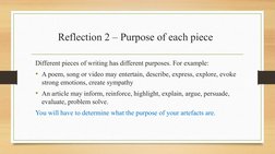 English SBA Reflection 2 Guide | PDF | Poetry | Metaphor