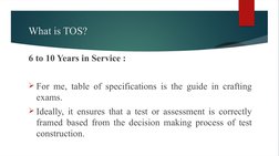 Designing TOS for Classroom Assessments | PDF | Educational Assessment ...