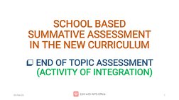Integration Activity Assessment Guide | PDF | Educational Assessment ...