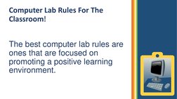 Lab Rules For Computer Lab Chart.pdf Computer Lab Rules for Students | PDF
