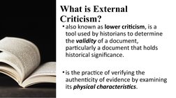 Understanding External and Internal Criticism | PDF