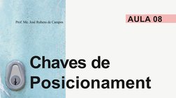 Chaves de  
Posicionament
Prof. Me. José Rubens de Campos
AULA 08 

