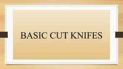 BASIC CUT KNIFES
