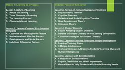 Understanding the Nature of Learning | PDF