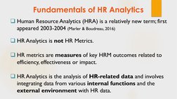 HR Metrics and Analytics Overview | PDF | Analytics | Human Resource ...