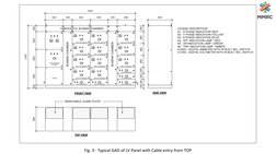 Fig. 3 - Typical GAD of LV Panel with Cable entry from TOP
